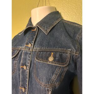 Vtg 90s Denim Trucker Jacket Indie Sleaze Utility M Capsule Layering Streetwear